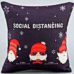Social Distancing Christmas Cushion