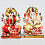 Blissful Lakshmi & Ganesha Idols