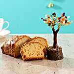 Colourful Stone Wish Tree & Almond Dry Cake