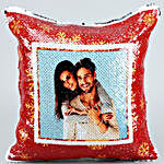 Personalised Holidays Special Sequin Cushion