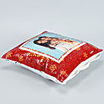 Personalised Holidays Special Sequin Cushion