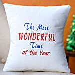 Wonderful Time Embroidered Cushion