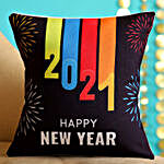 Colourful New Year Greetings Cushion