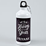 Personalised Happy New Year Water Bottle