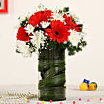 Christmas Flowers In Vase