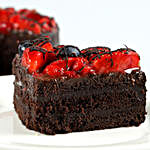 Strawberry Dark Choco Fit Cake