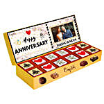 Couple Anniversary Personalised Chocolate Box 12 Pcs