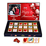 Couple Anniversary Personalised Chocolate Box 18 Pcs
