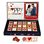 Happy Anniversary Personalised Chocolate Box For Husband