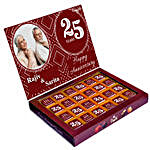Personalised 25th Anniversary Chocolate Box