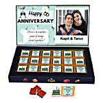 Personalised Anniversary Chocolate Box For Friends