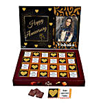 Personalised Elegant Anniversary Chocolate Box 24 Pcs