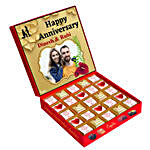 Personalised Happy Anniversary Chocolate Box
