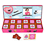 Sweet Anniversary Special Personalised Chocolate Box