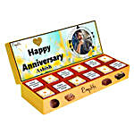 Anniversary Special Personalized Chocolate Box 12 Pcs