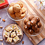 Panjeeri Laddoo & Mini Khasta With Soan Papdi