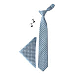 Microfiber Neck Tie Gift Set- Light Blue