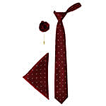 Neck Tie Gift Set- Maroon