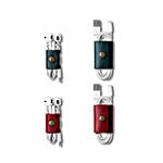 Belt Cable Wrap Red & Green - Set of 4