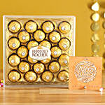 Happy New Year Table Top With Ferrero Rocher Chocolate Box