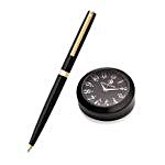 Sheaffer 9471 Sagaris Ballpoint Pen & Black Table Clock
