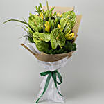 Anthurium & Yellow Lily Bunch