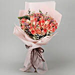 Exotic Ema Roses & Pink Daisies Bouquet