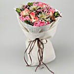 Mixed Roses & Pink Daisies Bouquet