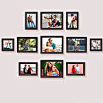 Set of 11 Brown Wall Photo Frames