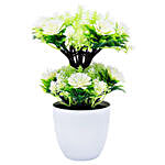 White Artificial Plant With Pot