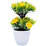 Yellow Artificial Plant With Pot