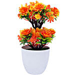 Orange Artificial Plant With Pot