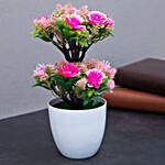 Pink Artificial Plant With Pot