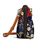 DailyObjects Midnight Chrysanthemums- Trapeze Crossbody Bag