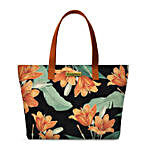 DailyObjects Midnight Hibiscus Fatty Tote Bag