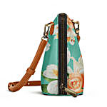 DailyObjects Mint Blooms- Trapeze Crossbody Bag