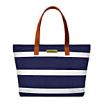 DailyObjects Navy N White Fatty Tote Bag