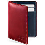 DailyObjects Scarlet Red Log Bi-Fold Leather Wallet