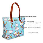 DailyObjects Sky Blue Lillies Fatty Tote Bag
