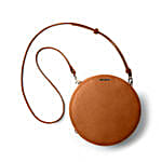 DailyObjects Tan Vegan Leather- Orbis Crossbody Bag