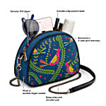 DailyObjects Teal Birds- Arch Crossbody Bag