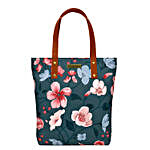 DailyObjects Teal Blooms Classic Tote Bag