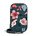 DailyObjects Teal Blooms- TallBoi Crossbody Bag