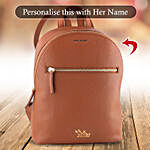 Personalised Backpack- Tan