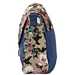 Floral Flap Printed Canvas Cross-Body