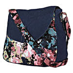 Indigo & Multicoloured Canvas Cross-Body