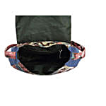 Indigo & Multicoloured Canvas Cross-Body