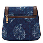 Indigo Tassel Detail Sling Bag