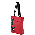 Meow Cat Printed Solid Tote