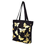 Scattered Butterfly Printed Solid Tote